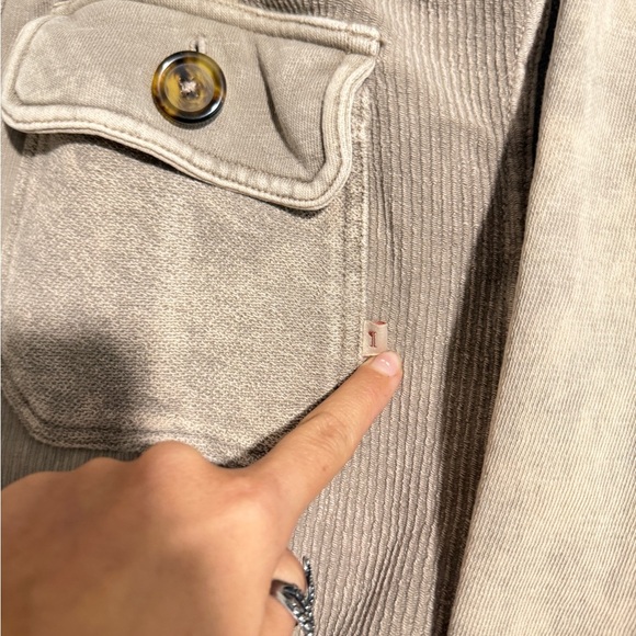 Pilcro Tan/ Purple Shacket Size XS - Picture 6 of 7